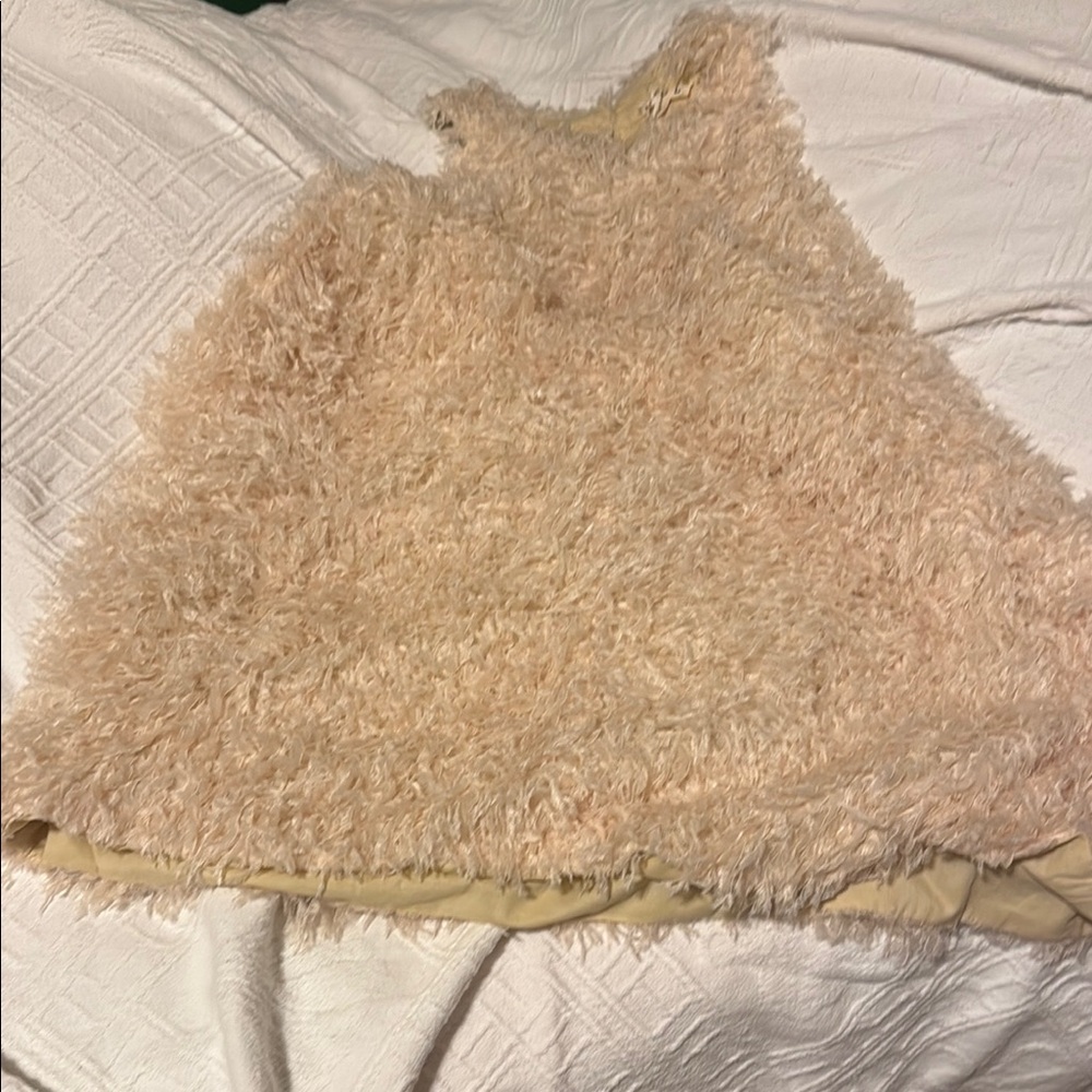 POL Cream Fuzzy Blouse